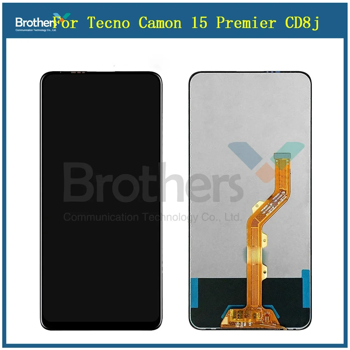 For Tecno Camon 15 Premier CD8j LCD Display Assembly Complete Touch Screen Digitizer Replacement Parts