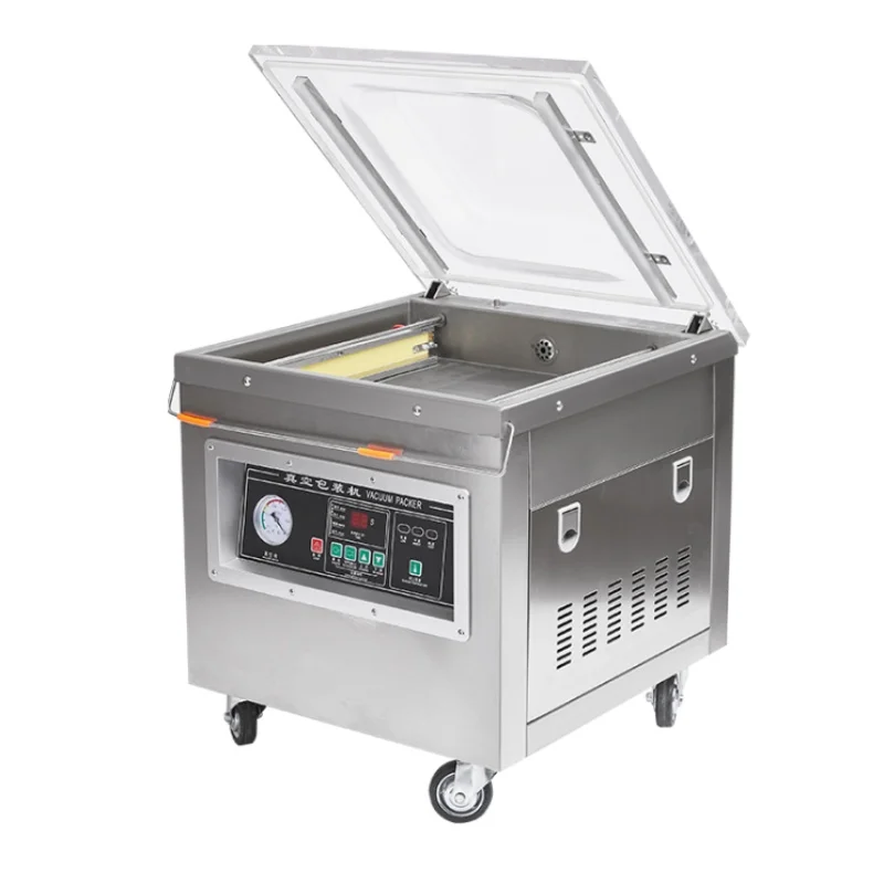 

Food Vacuum Body Fitting Packaging Machine Vacuum Sealer Automatic Fresh Meat Seafood Vacuum Equipment Vacuum Skin Packaging