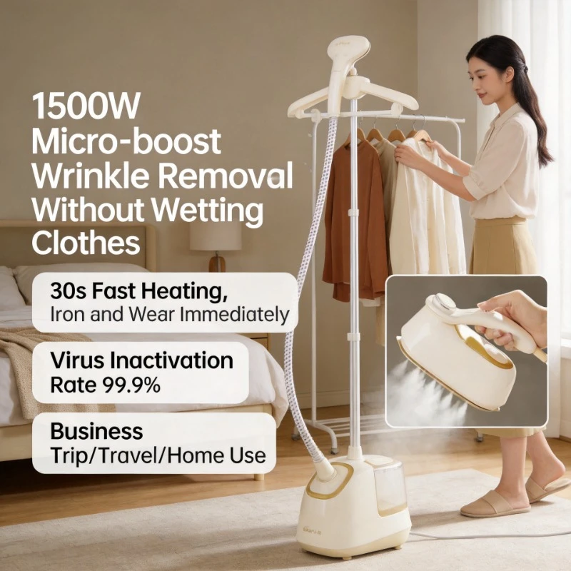 Compact Mini Household Handheld Electric Steam Iron Portable Garment Wrinkle Remover Suitable for Home and Dormitory