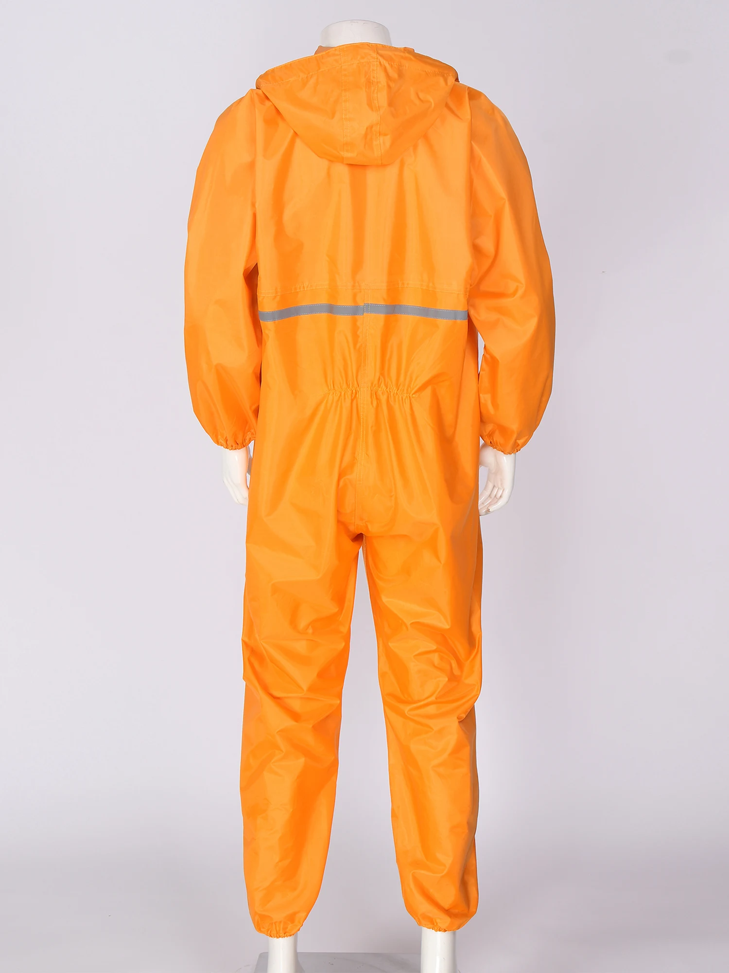 남성용 방수 작업복 긴 소매 우비 점프수트 작업장 근로자용 방진 후드 작업복