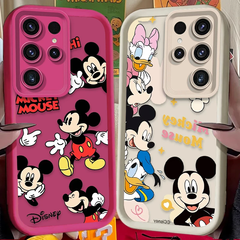 ديزني ميكي ميني حافظة ناعمة لهاتف سامسونج جالاكسي S24 S25 S23 Ultra S22 S21 Plus FE A36 A56 A26 A16 A06 A15 A25 A35 A55 5G غطاء