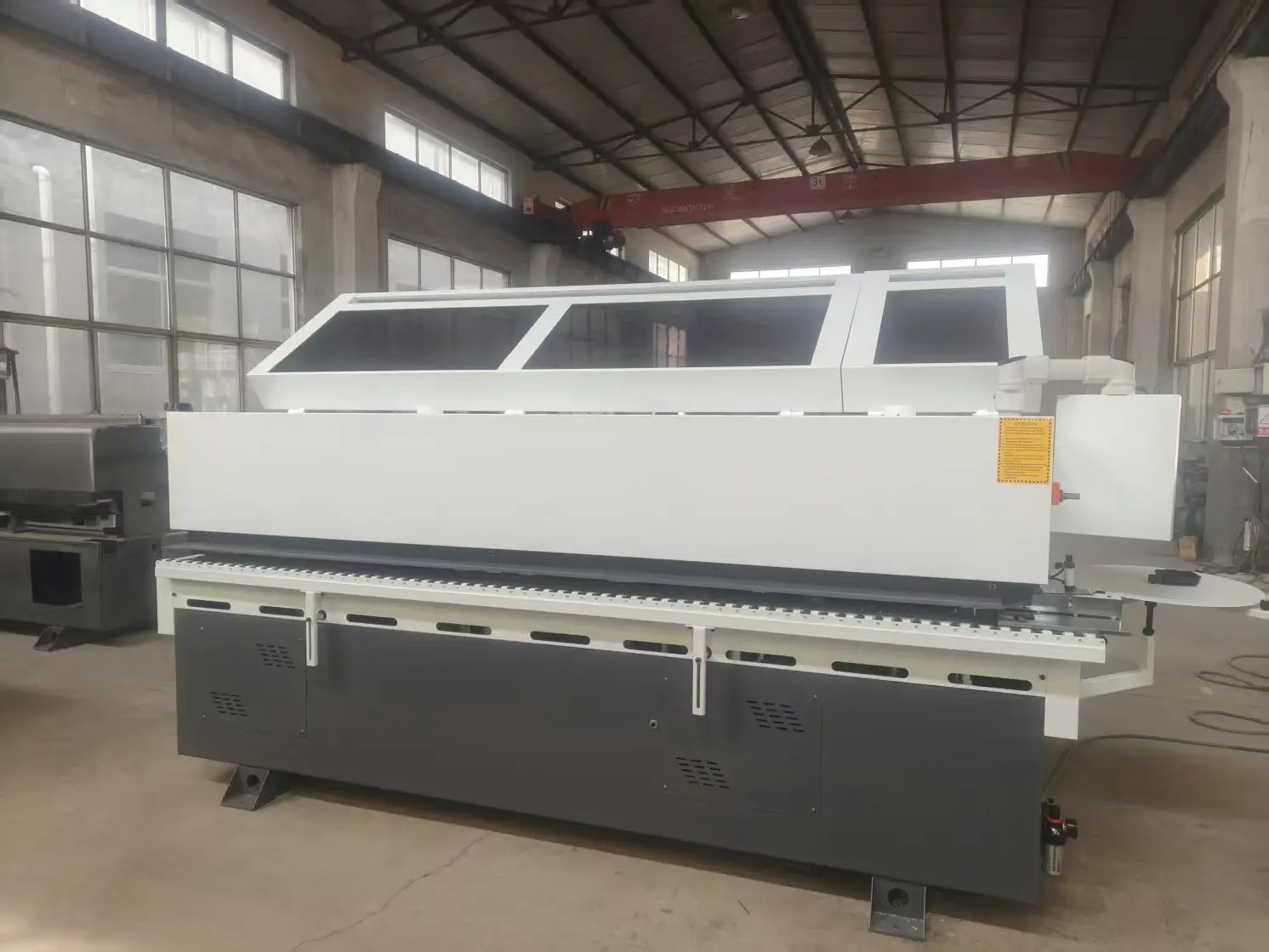 Tablero de madera Mdf melamina laminado bordeadora automática Bordatrice automática aplicadora de bandas de borde carpintería