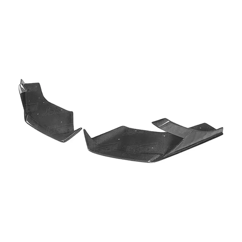 M STYLE CARBON FIBER FRONT BUMPER SPLITTERS for 2014-2018 LAMBO HURACAN LP610