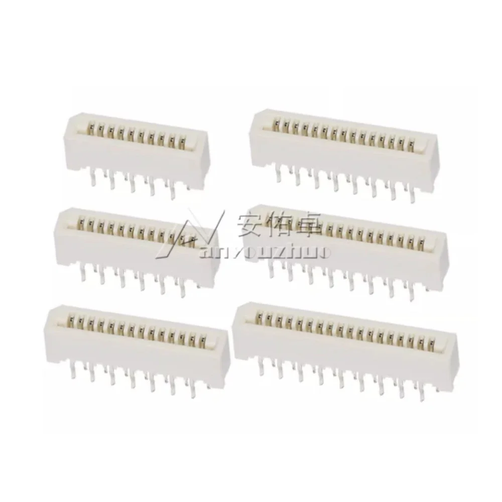 10pcs FPC FFC 1mm 1.0mm 4 5 6 7 8 9 10 11 12 13 14 15 16 17 18 20 22 24 25 26 28 30 Pin Straight Cable Connector for Electronics