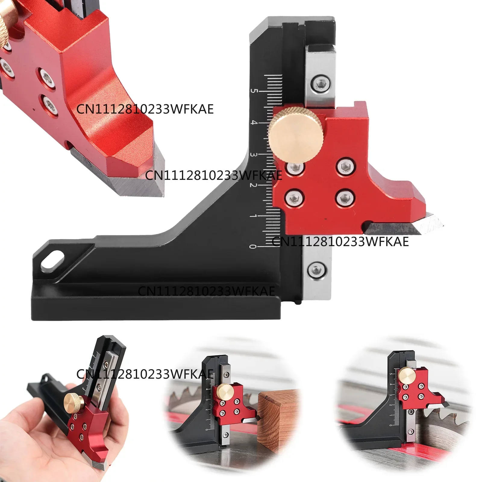 Height Gauge Depth Aluminum Alloy DIY Woodworking Tablesaw Height Measurement Tool for Table Saw Router Table Drill Press