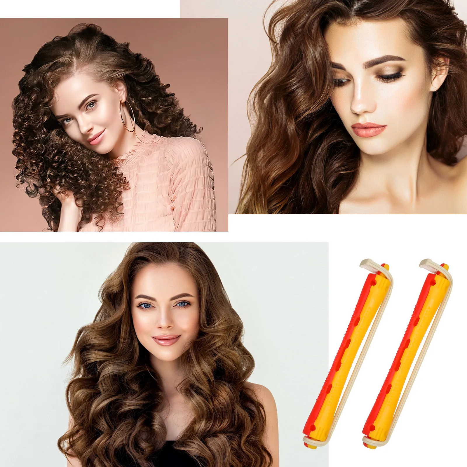 

24Pcs Hair Perm Rollers Spiral Rods for Short Natural Hair Wet Styling DIY Curling Tools Barber Salon Grade Hairdressing Styling
