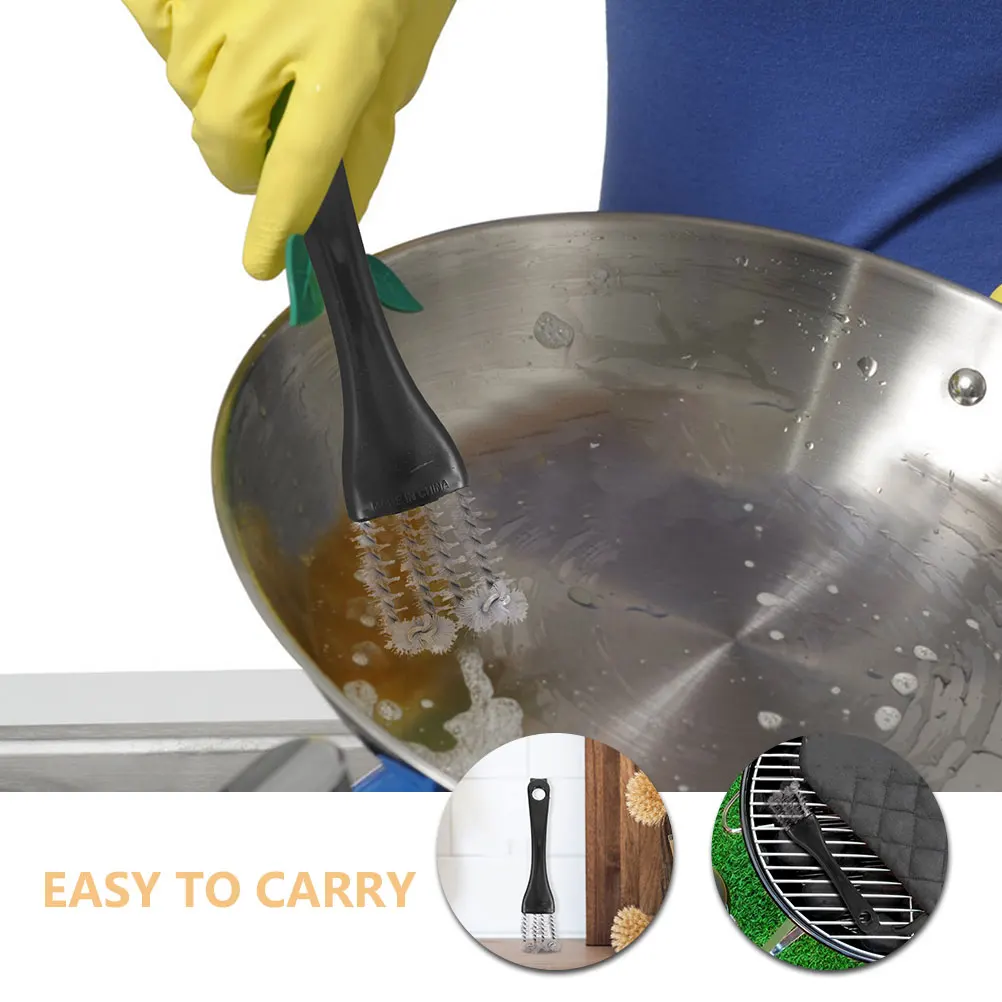 

4 Pcs Stove Cleaning Brush for Outdoor Grill Barbecue Scrub Camping Scrubber Crevice Brushes