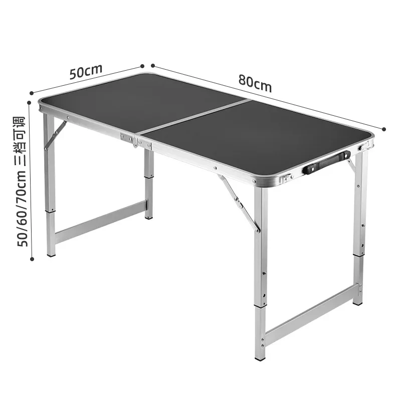 Outdoor Folding Table Camping Night Market Stall Portable Table Camping Barbecue Table Aluminum Alloy Study Table Wholesale New