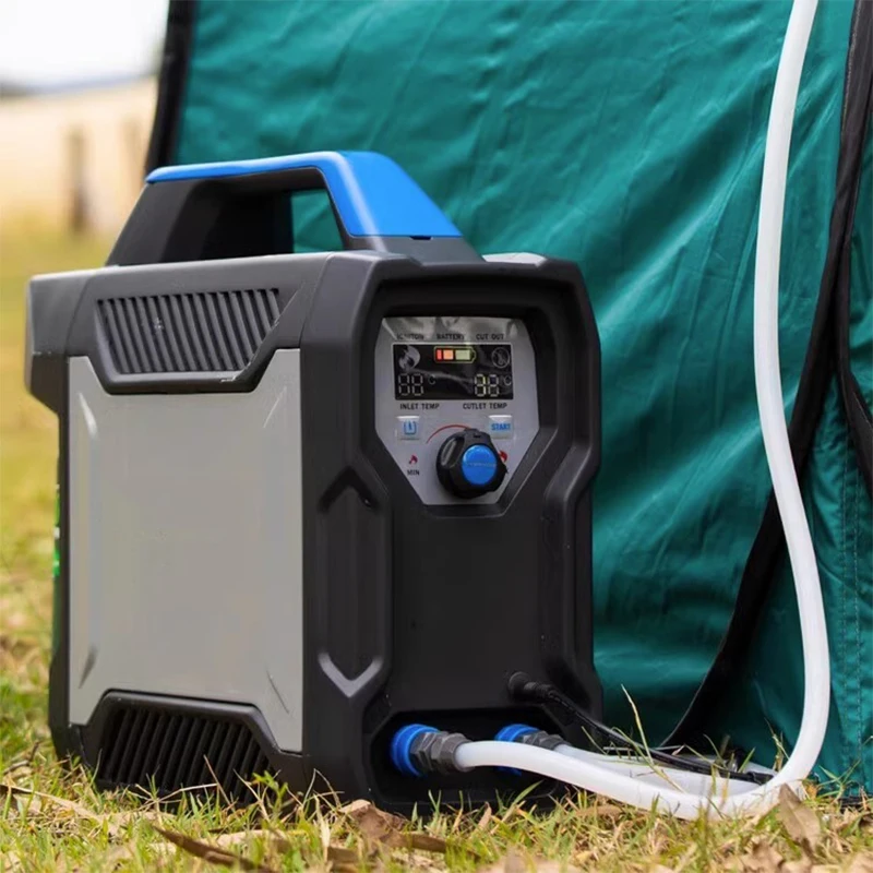 Kabelloser Warmwasser bereiter tragbarer Outdoor-Camping Multifunktions-Gasheizung elektrischer Warmwasser bereiter Dusche Duschbad