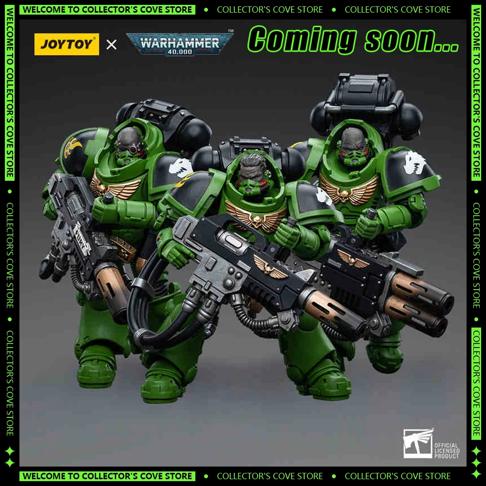 JOYTOY 1/18 Action Figure Warhammer 40K Salamanders Eradicators Brother Xavak Anime Figures Model Collection Ornament Toy Gift