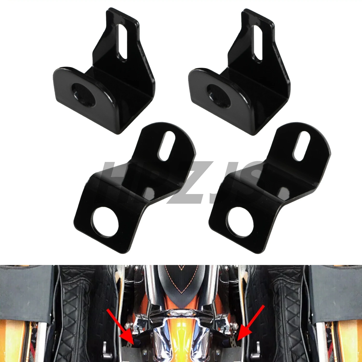 

Saddlebag Lock Mounting Kit For Harley Motorcycle Touring Road King Street Glide Electra Glide Road Glide 1999-2007 Glossy Black