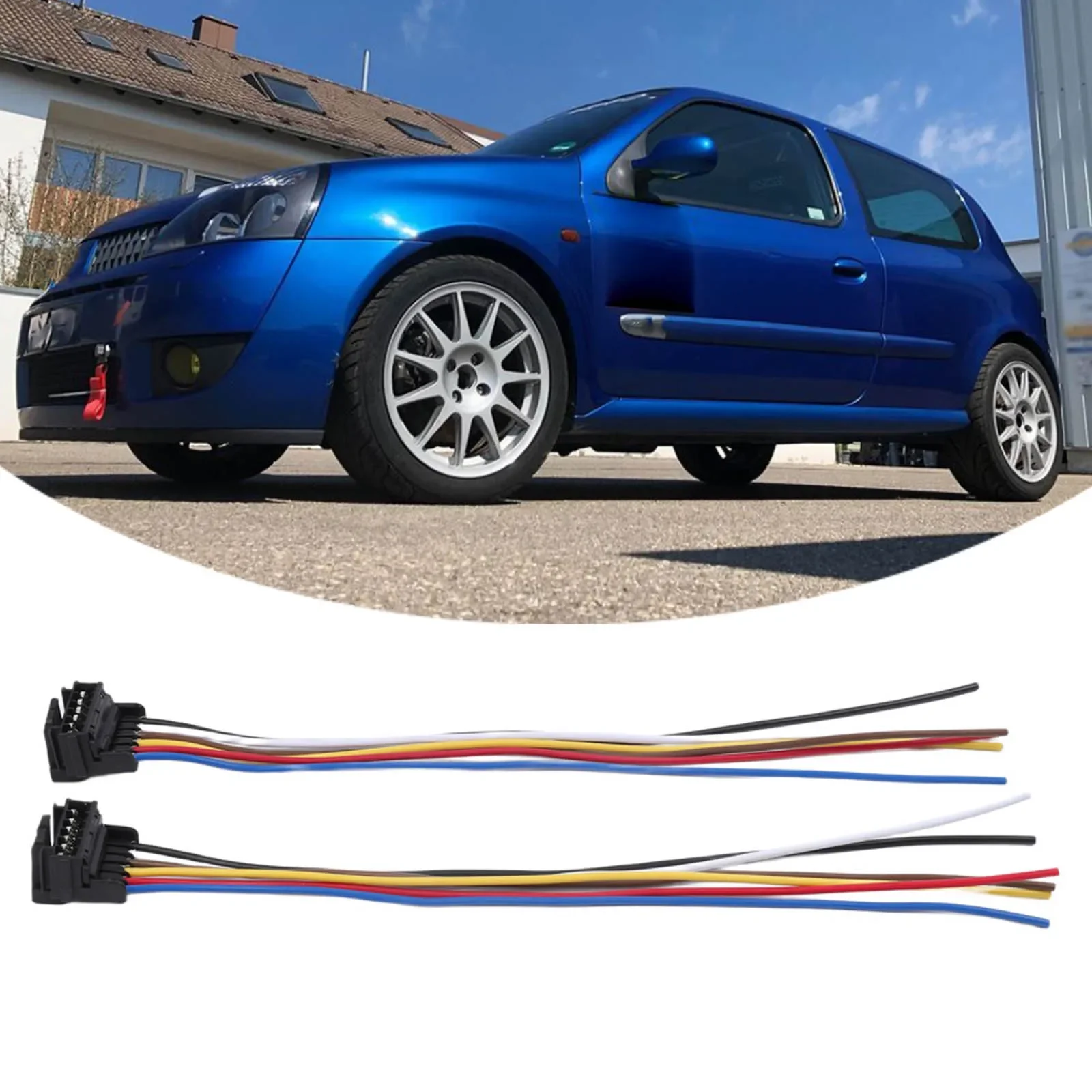 For Renault For Clio 2 Van 1998 2006 Wire Harness Taillight Connector 2 Pieces Pack Direct Replacement VWA4341969