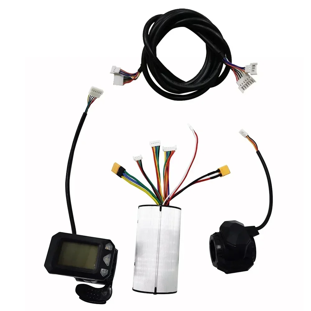 24/36V Electric Scooter Controller LCD Display Control Panel Brake Set Extension Cord Replacement Electric Scooter Accessories