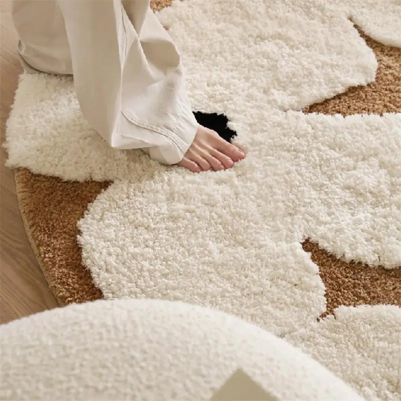 Freesia Tufted Round Carpet For Bedroom Soft Fluffy Rugs Living Room Home Sofa Coffee Table Floor Mats Kids Room Area Rug