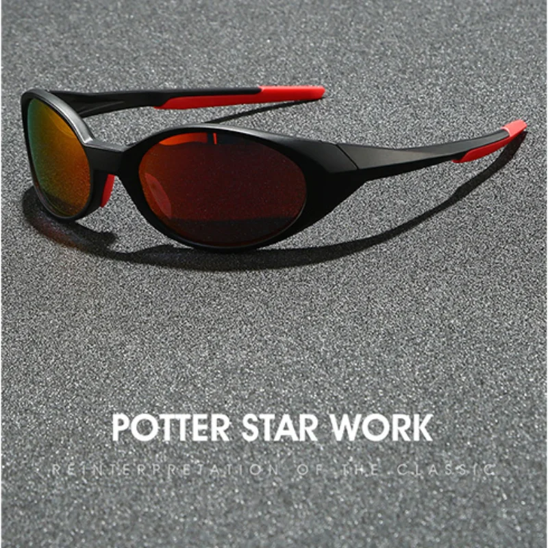  Gafas de Sol Deportivas Polarizadas 2026 para Mujer, Estilo Y2K, Gafas de Sol Ovaladas para Hombre, Lentes Espejadas Reflectantes con Protección UV400 para Exteriores
