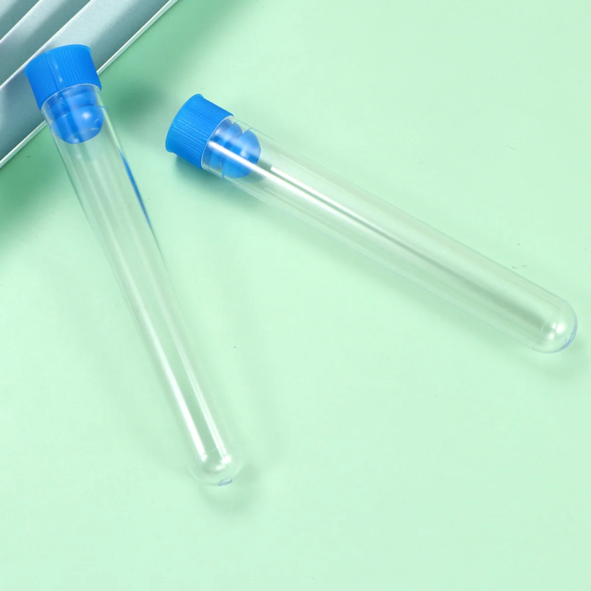 50pcs Plastic Test Tubes Clear Bpa-Free Leakproof Portable For Travel Sample Storage Small Lotion Bottles