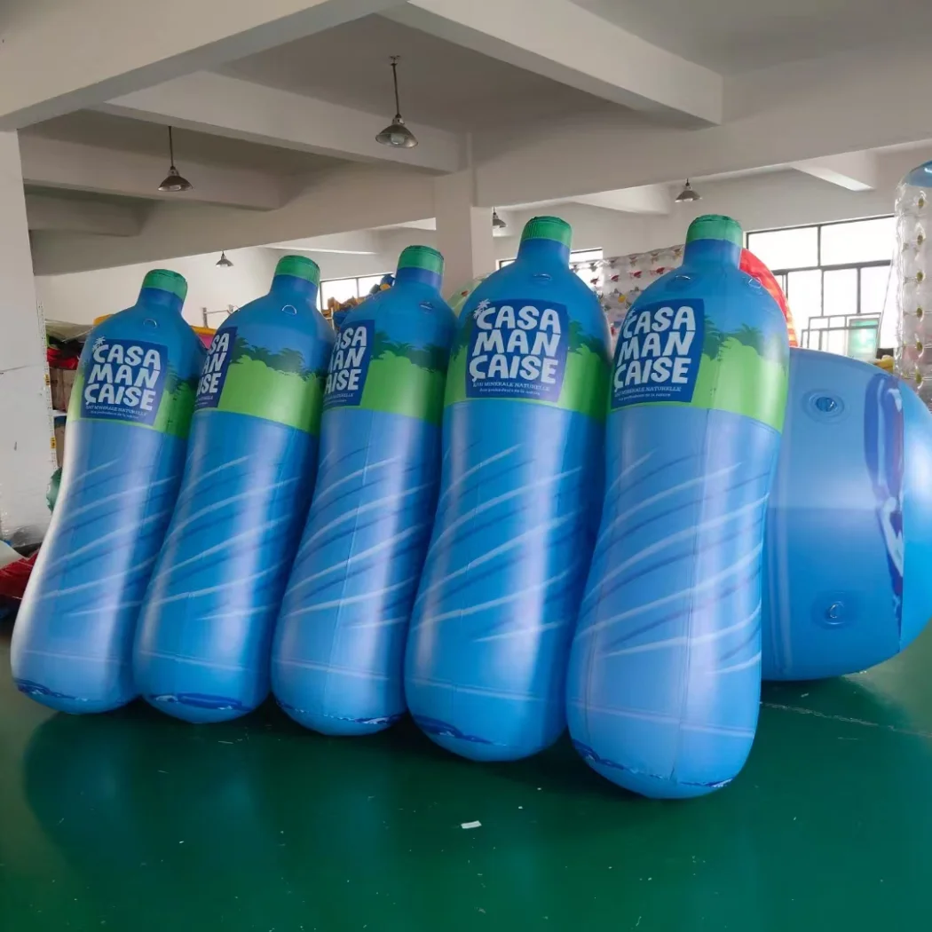 Factory direct sales custom giant wine bottle inflatable advertising light digital printing activity decoration