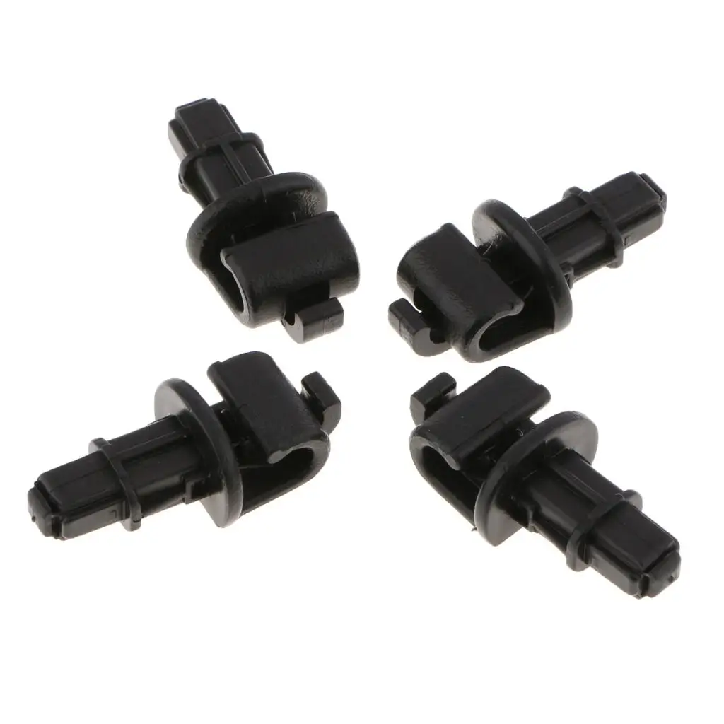 4 Pieces Plastic Automotive Sliding Sun Shade Holder Hook Clips for