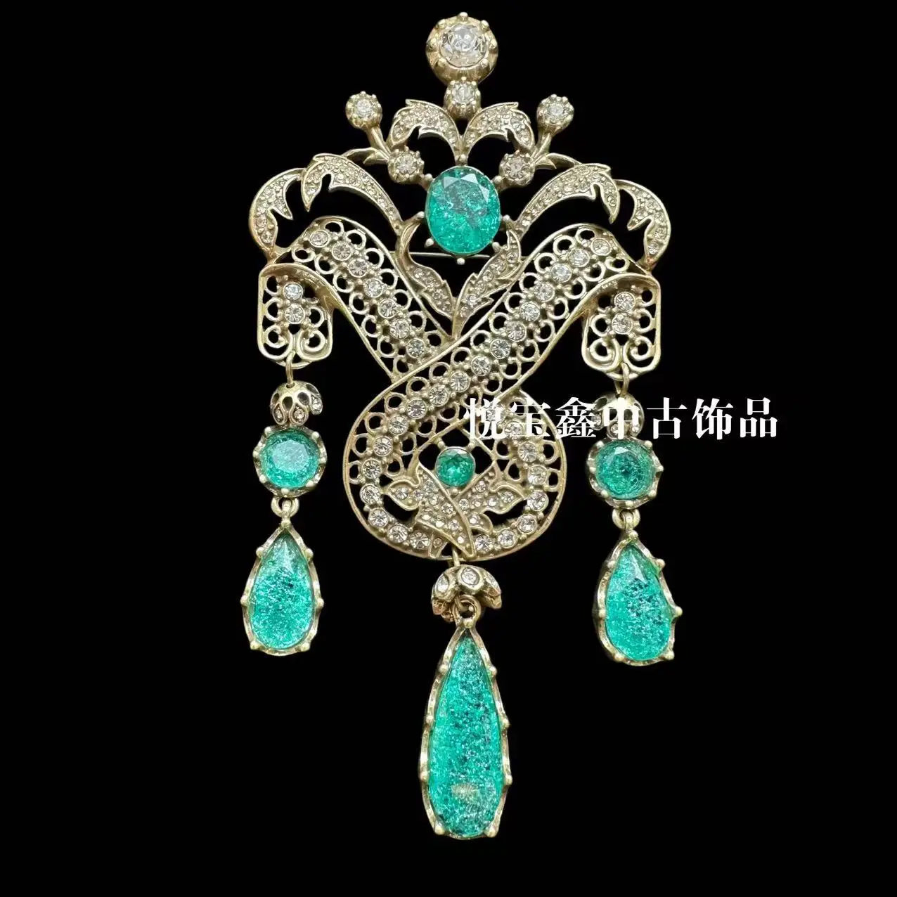 

European and American Trends Retro Literature and Art, Elegant Temperament, Shiny and Exquisite Niche Design, Rhinestone Brooch