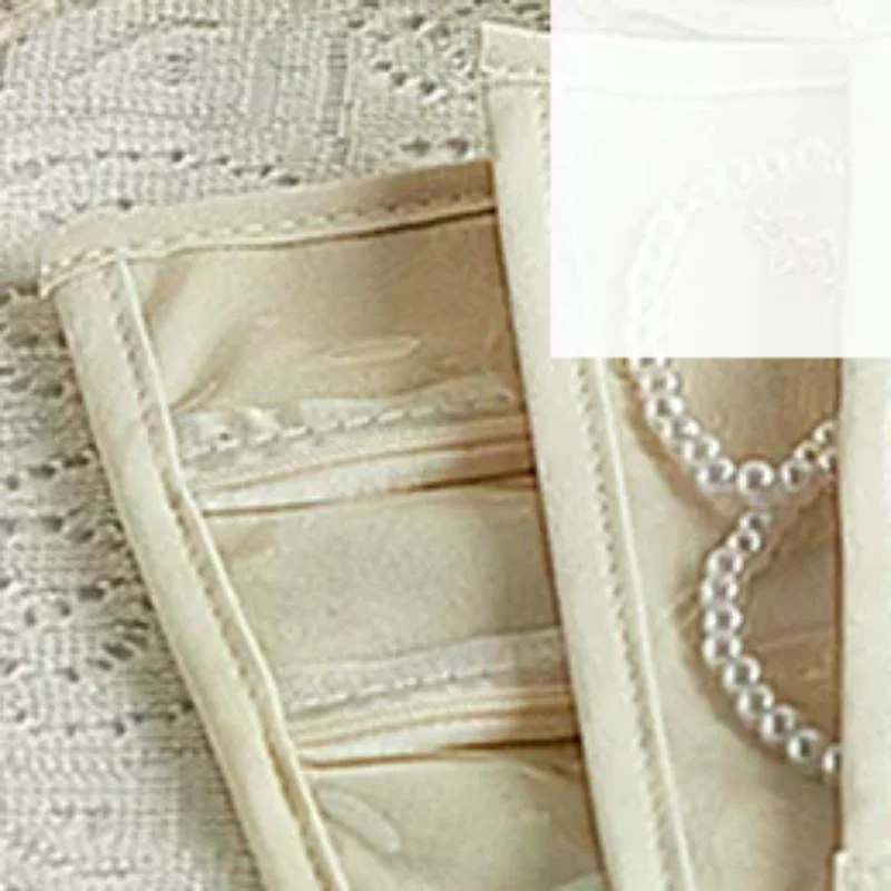 

Jewelry Storage Book With Loose-leaf Transparent Zipper Bag Necklace Ring Binder Storage Book Luxury Suede Rose Pattern Pockets