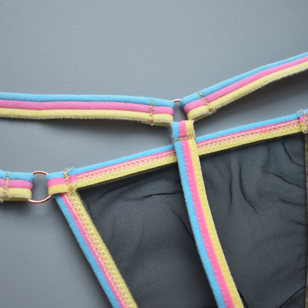 Bikini Womens Thongs Home Hotel Sleep Medium Strecth Mini Polyester Sexy Solid Color Spring String Summer Thin