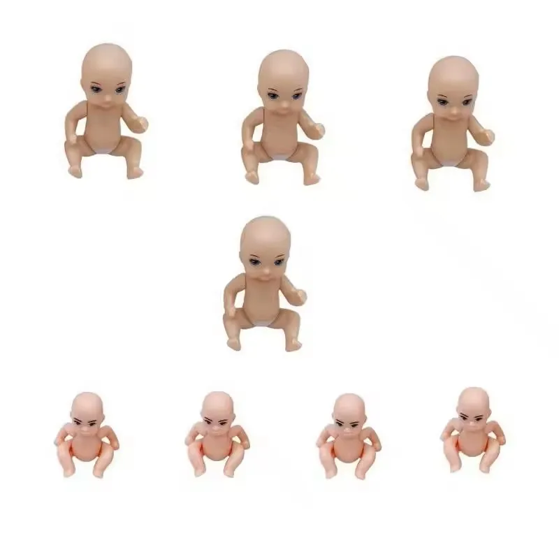 10 pcs/set Kawaii 1.57 Inch Infant Model 2.76 Inch Baby Doll Best DIY Makeup Items For Painting Drawing DIY Games Kids Toys