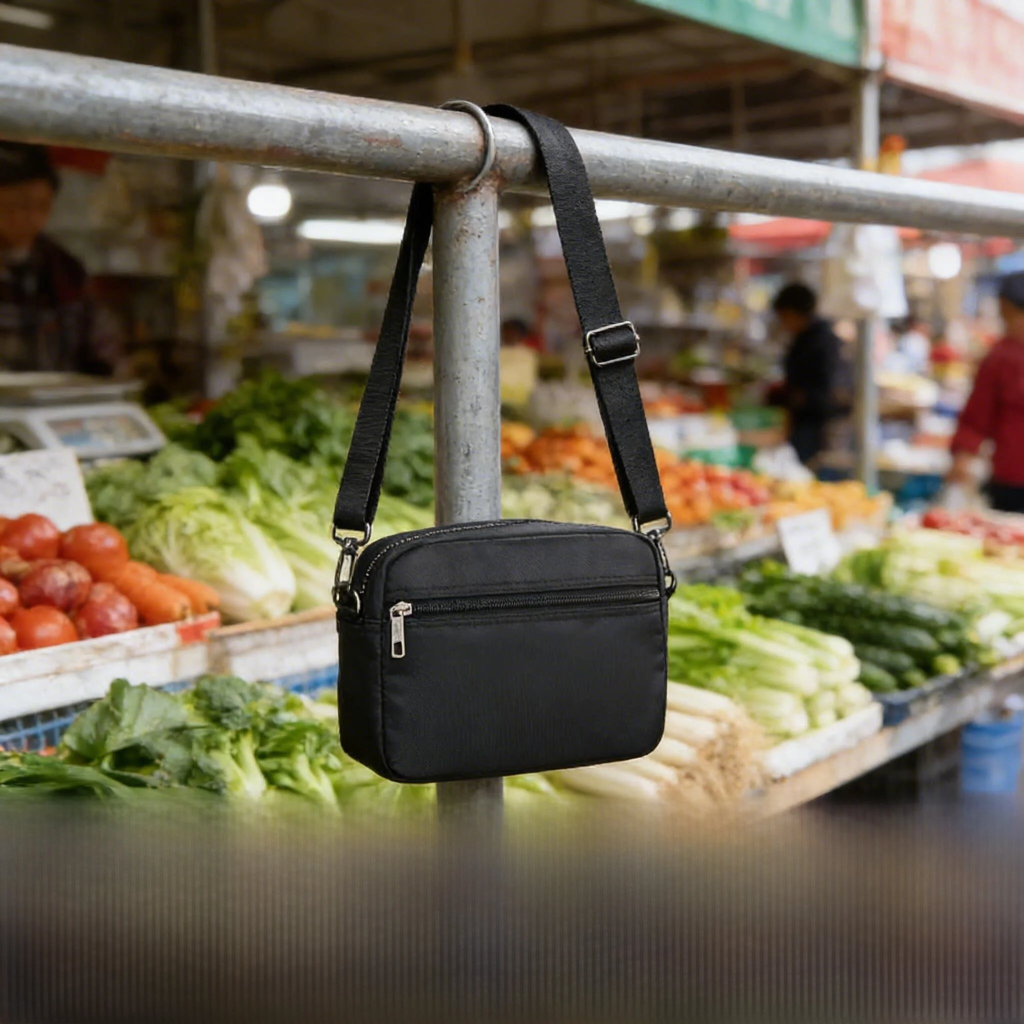 

Деловая сумка-кроссбоди унисекс из нейлоновой ткани, кошелек для уличных торговцев, мягкий полиэстер, для повседневного использования весной