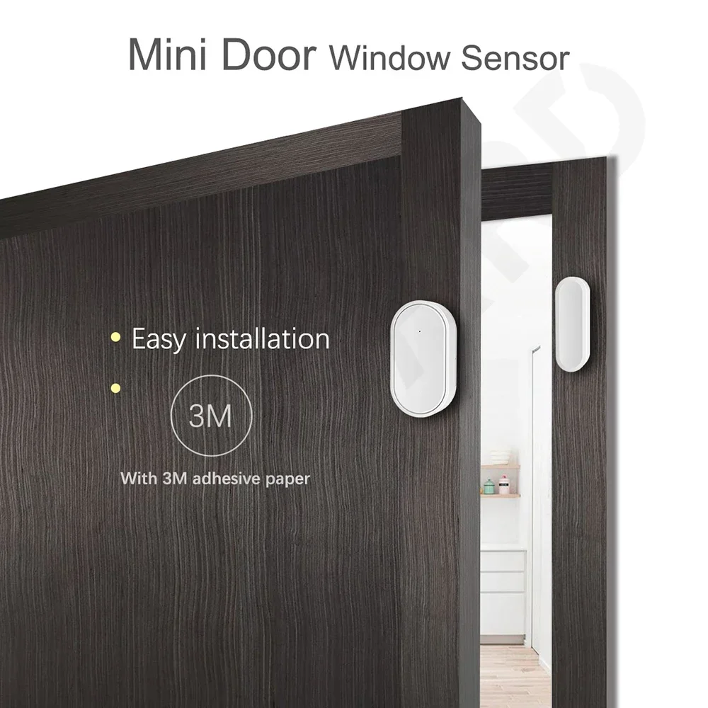 Tuya Smart Door and Window Magnetic Sensor Smart Home Wireless Connection Door Magnet Automation Home Security Protection