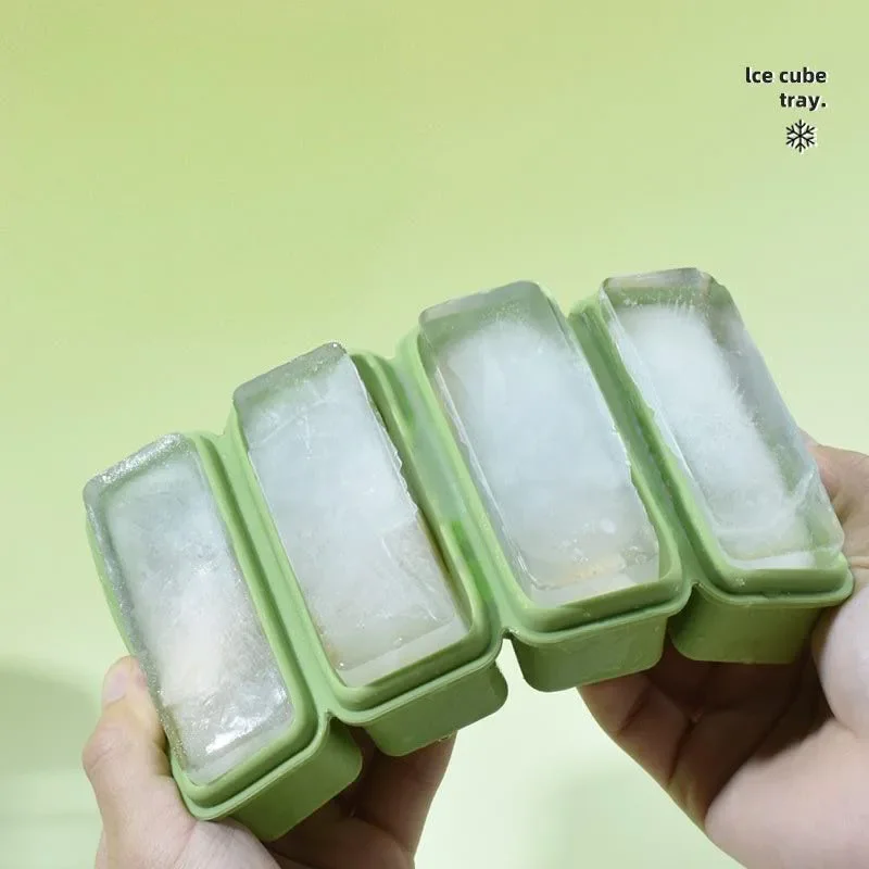 Silicone Ice Cube Tray Mold With Lid Easy To Demould Ice Maker Silicone For Whiskey Resuable Ice Mould Tray Cube