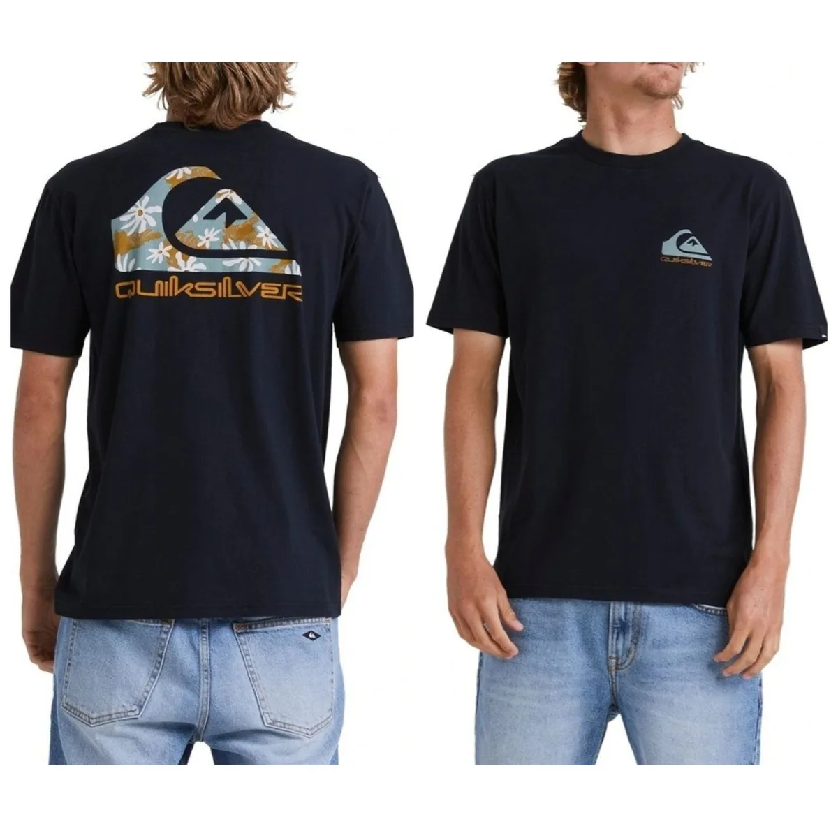 Summer New Men's Casual T-shirt with Ribbed Crew Neck and Short Sleeves, Knitted Fabric, Cool and Comfortable