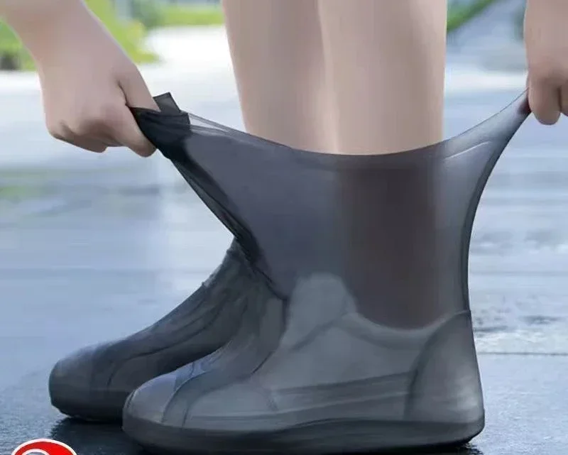 1 paar latex waterdichte overschoenen Lipbestendige rubberen regenlaars Regenkleding Overschoenen Accessoires voor regenachtige dagen buitenshuis