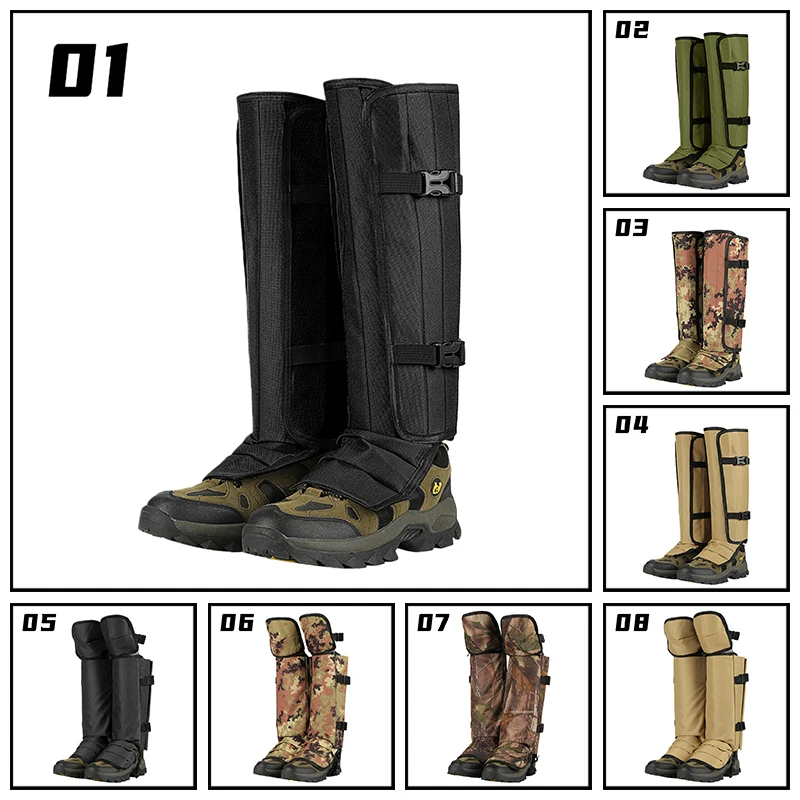 

Waterproof Leg Guards for Camping Hunting Snake Proof, Thorns & Sand Resistant Leg Protectors Snow Winter Outdoor Leg Warmers