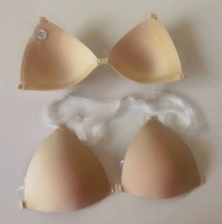 Sutiã invisível pegajoso com alça transparente para mulheres, bralette push up reutilizável, lingerie de silicone pegajosa, roupa interior sem encosto, casamento