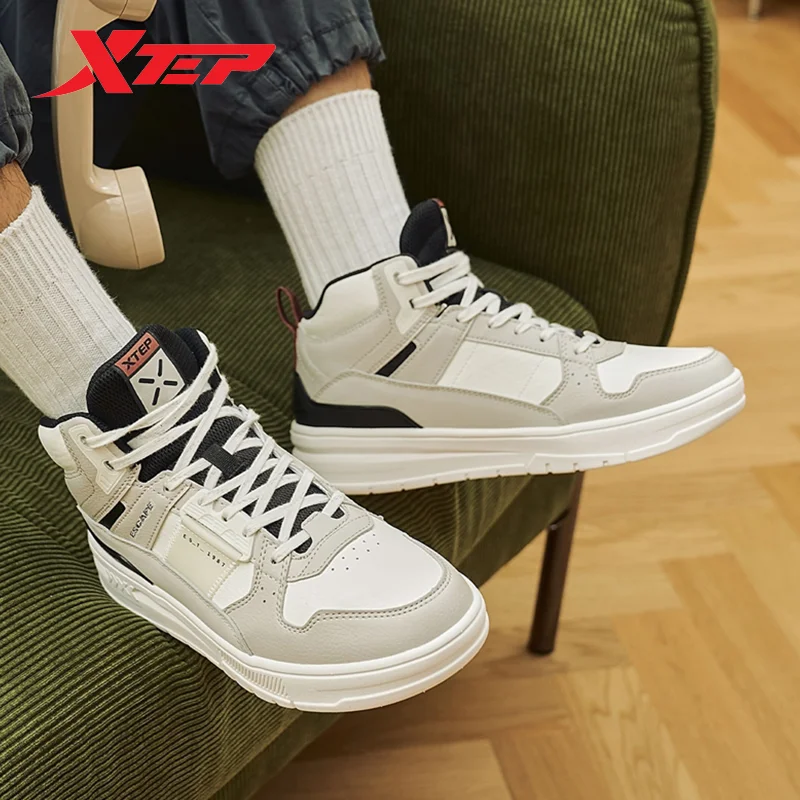 Xtep Skateboarding Shoes For Women 2023 Autumn Comfortable Skate Shoes Wear-Resistant Street Style Outdoor Shoes 977318310066