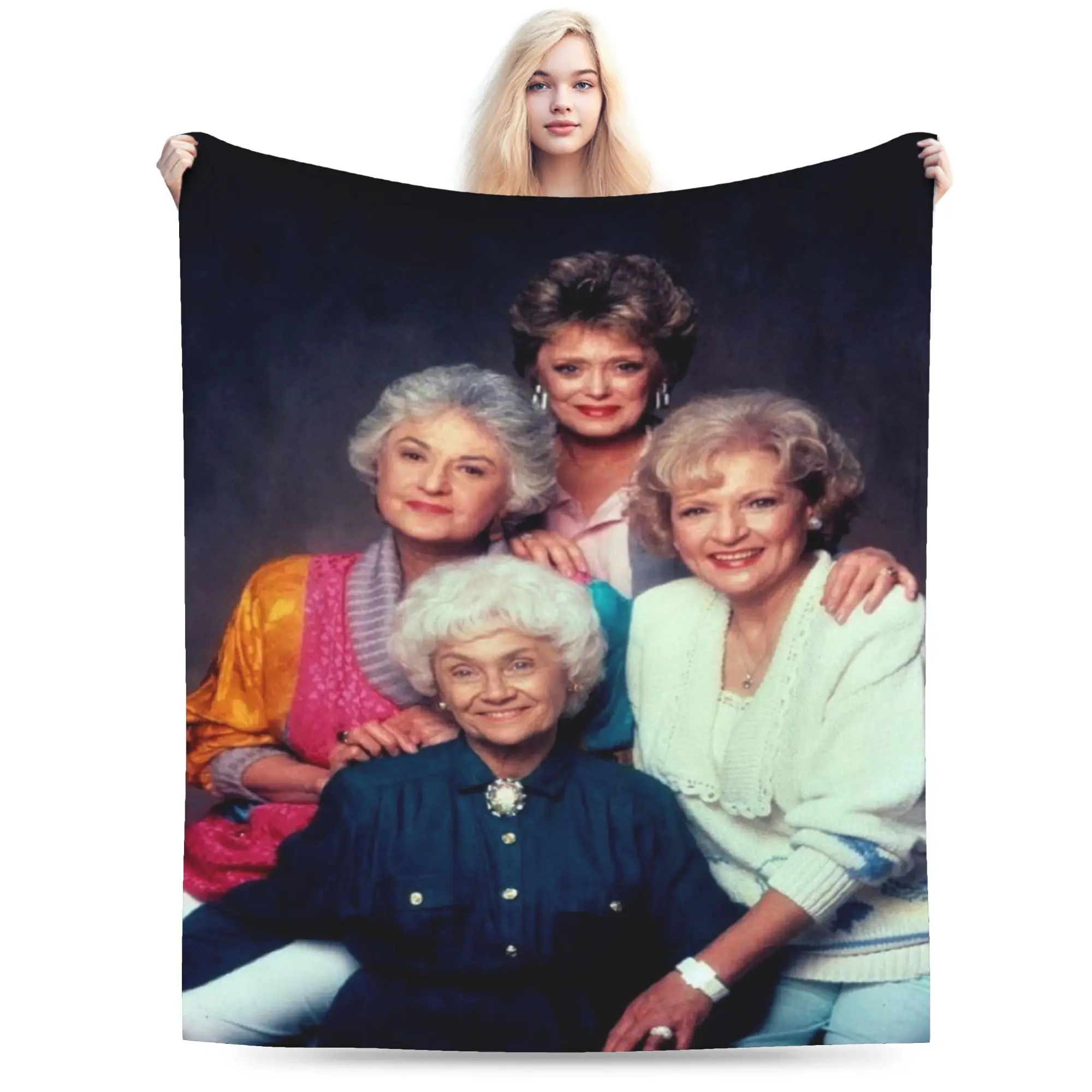 New Arrival Golden Girls  Blankets Lightweight Thin Coral Fleece Plush  Comfortable Throw Blankets Machine Washable