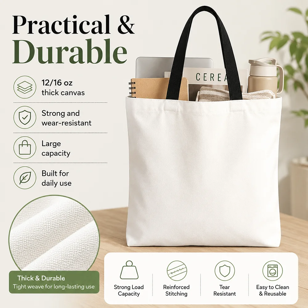 Modemarke G-GAP Aufbewahrungstaschen Canvas-Tasche, geeignet für Arbeit, Schule und tägliche Pendelfahrten, wiederverwendbare Einkaufstasche. – Detail 3