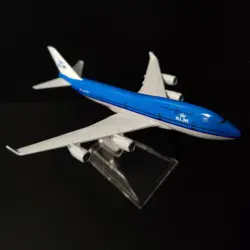 Scale 1:400 KLM B747 Metal Aircraft Replica Plane Boeing Airbus Model Aviation Diecast Miniature Kids Toys for Boys