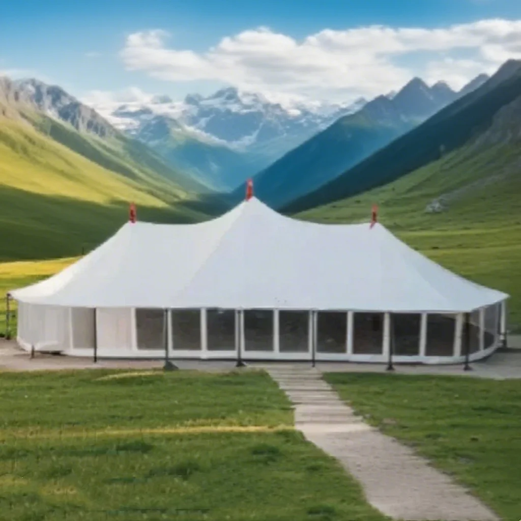 Hotel campground with a large space of 200 square meters waterproof and UV-proof flame retardant tent