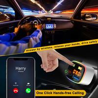 FM Bluetooth 5.0 Car MP3 Lossless Player Multi-function Fast Display Charger Digital Alloy Intelligent Charging PD18W Zinc V4R9