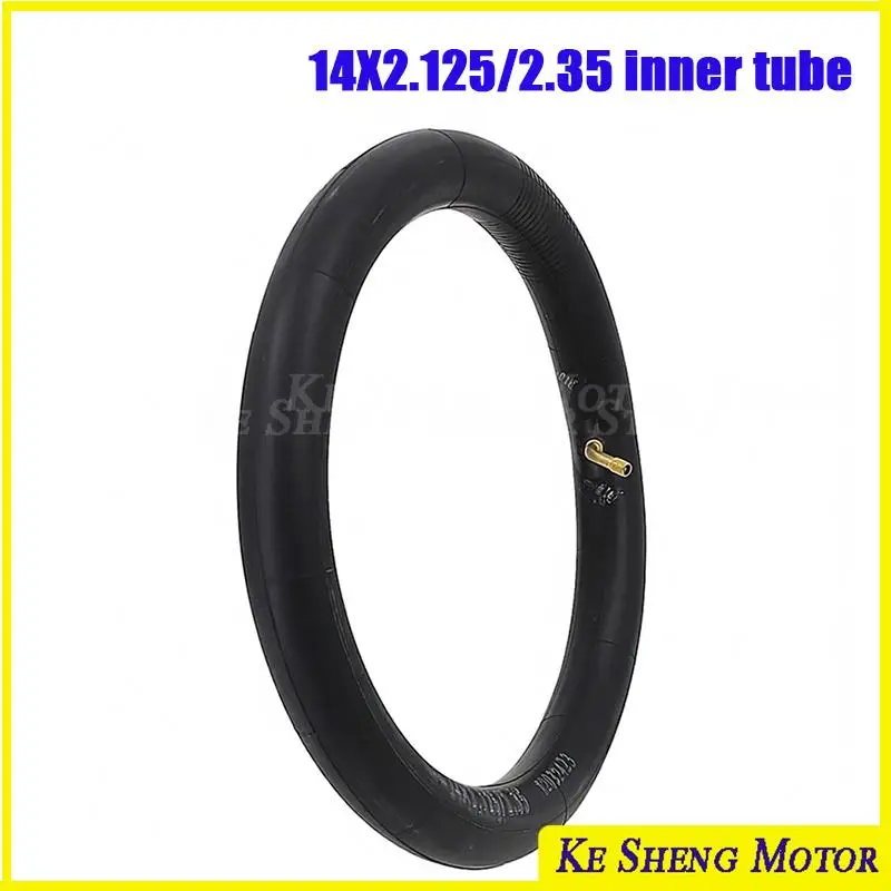 Fast Delivery High Quality 14 inch 14x2.125/2.35 Rubber Inner Tube, Suitable for Electric Bicycle Tire Accessories