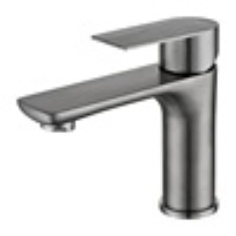 Gun Gray Stainless Steel Basin Hot and Cold Faucet Wash Basin Countertop Basin Toilet Bathroom Black Single Cooling Faucet