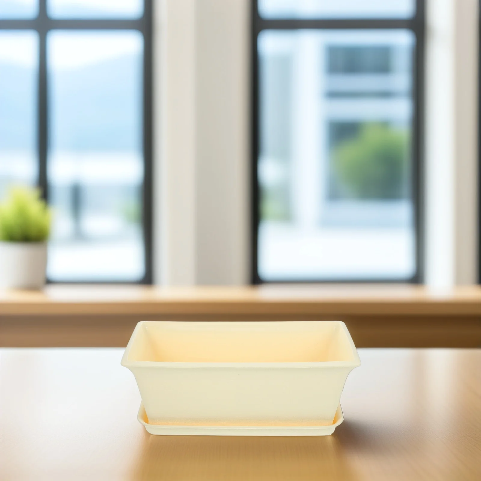 1 مجموعة 1 مجموعة من أصيص الزهور المستطيلة 12 سنتيمتر حاوية زراعة بلاستيكية مع ثقوب الصرف للخضروات العصارية