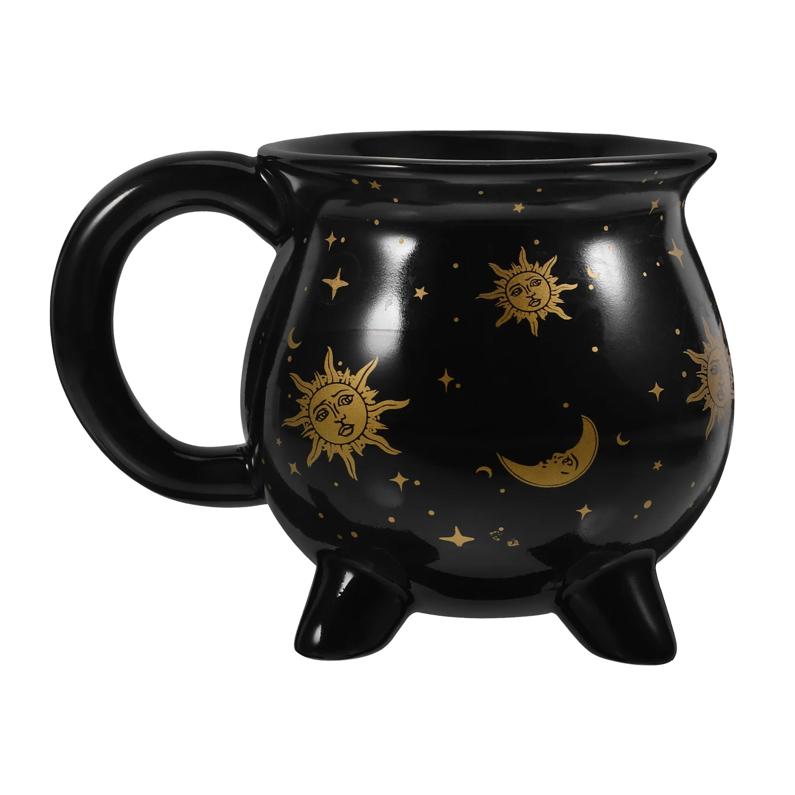 

Witch Cup Ceramic Cauldron Coffee Mug Porcelain Espresso Cups Drinks Serving Decorative Drinking