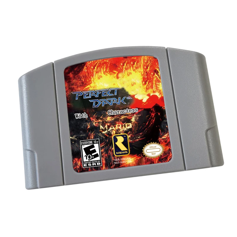 N64 Game Card Cartridge Console US  And EU Version-Perfect Dark With Mar Characters