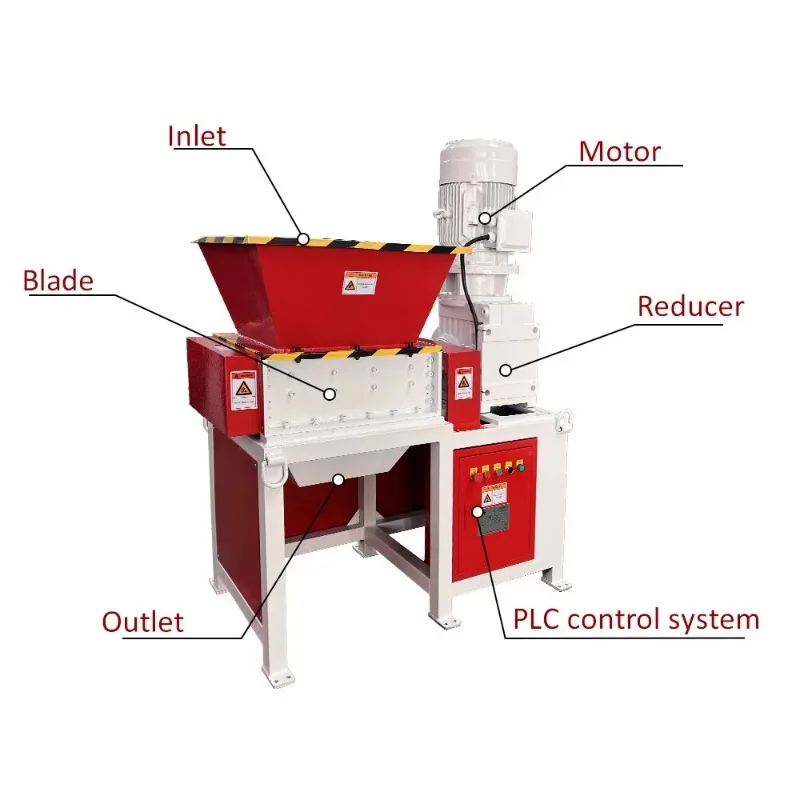 Durable Multi-functional Shredder Machine, Industrial Crusher for Plastic, Tire & Metal