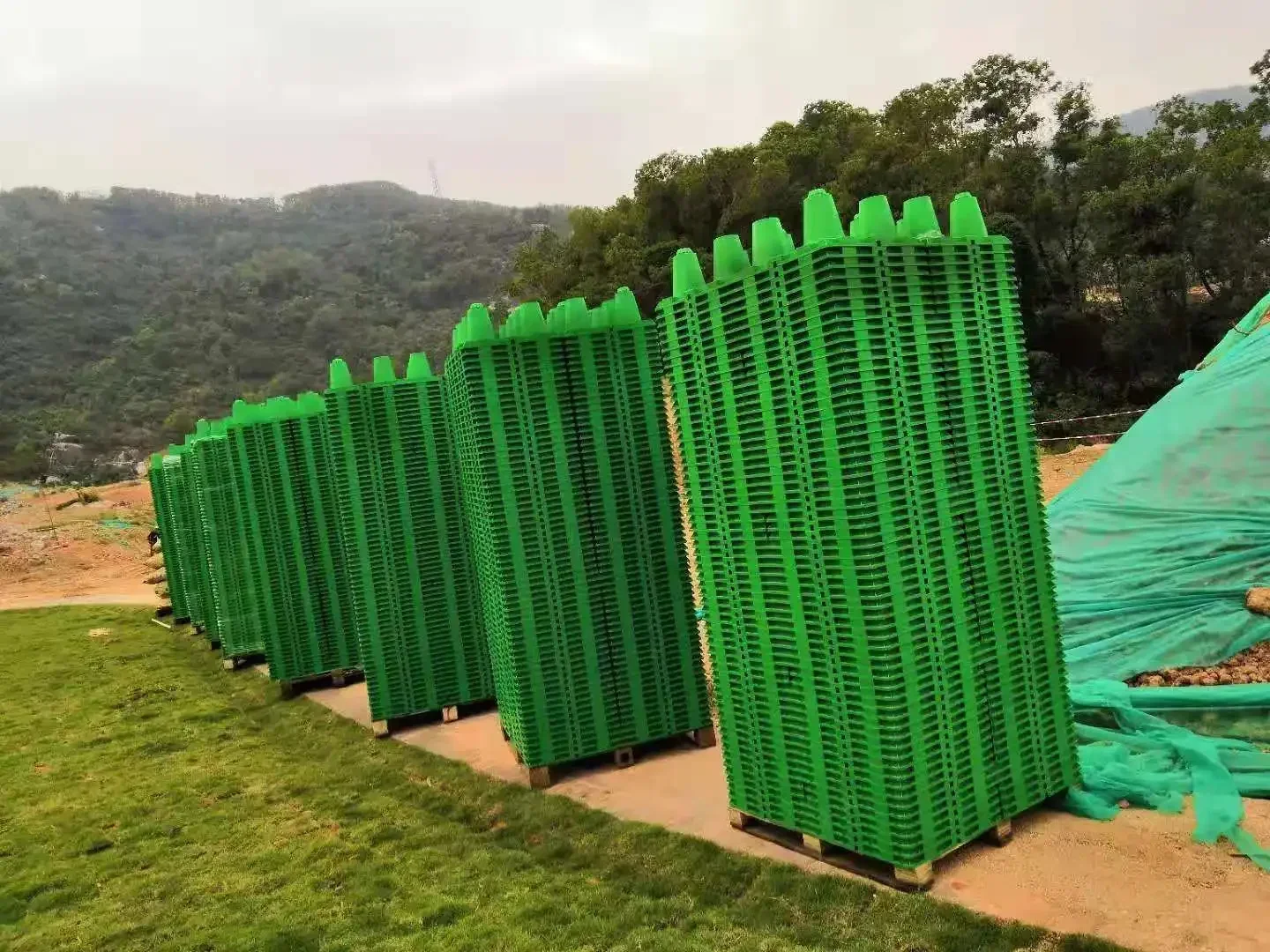 40T Soakaway Crates for Rainwater Harvesting System 1000x500x500mm Stormwater Soak Away Crates