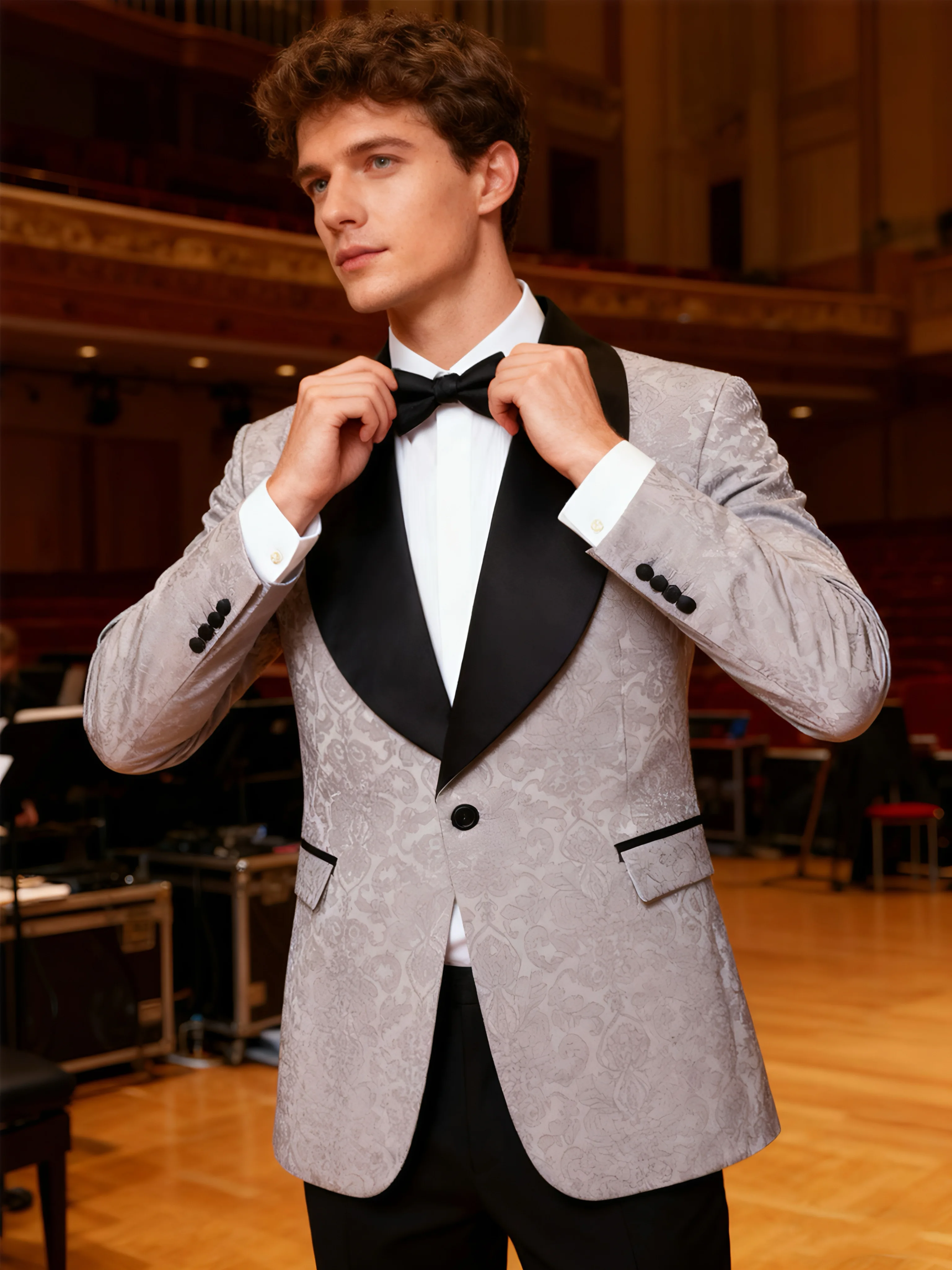 Moda única peça superior terno masculino jaqueta esportiva xale único botão fino ajuste manga comprida jaqueta tailcoat festa din