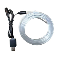 RGB Car Interior LED Light Strip Ambient Neon Invisible Light USB Fiber Optic Atmosphere Lamp Support Control Colorful