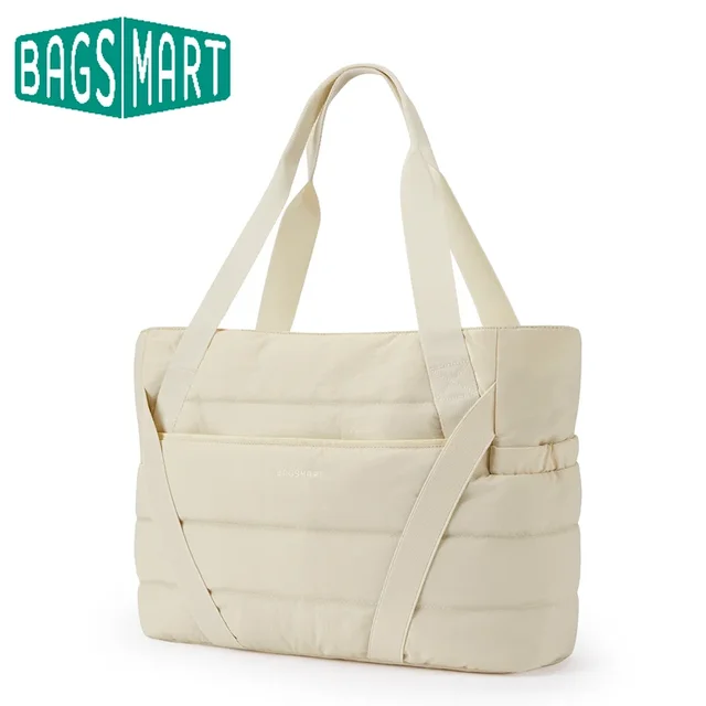 BAGSMART Sports Gym Tote Bags for Women Commuting Shoulder Bag Leisure Simple Mommy Go Out Bag Large Capacity Luggage Handbag