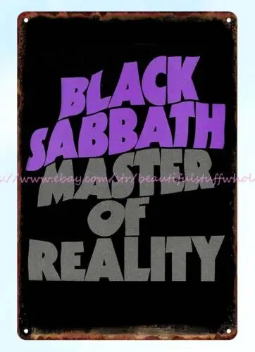 1971 Master of Reality metal tin sign hanging metal artwork